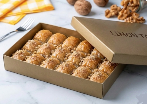 Kaliteli Ceviz İçeren 1000 Gr Baklava