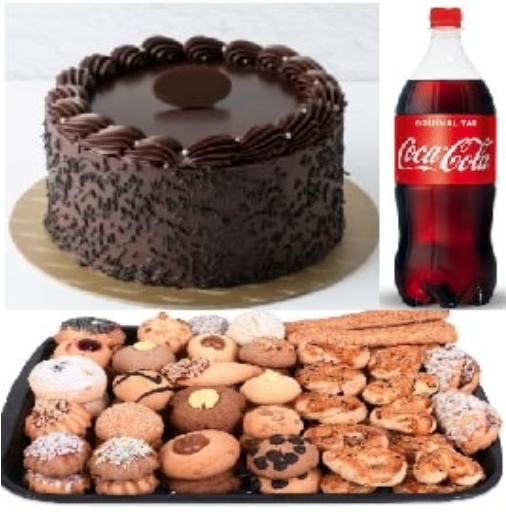 Kare Dikdörtgen Çikolatalı Yaş Pasta 6-9 Kişilik Menü