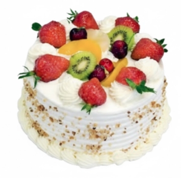 Zengin İçerikli Gurme 6-9 Kişilik Taze Meyveli Pasta